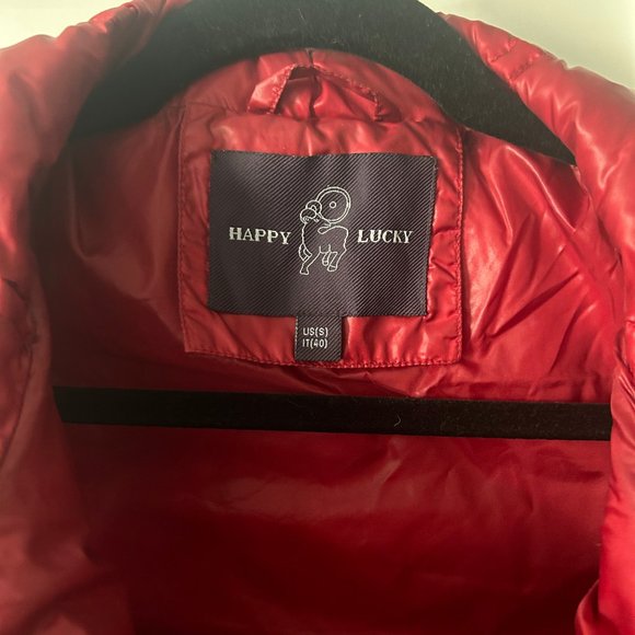 Happy Goat Lucky Kayla Down Vest Red Small - Picture 4 of 9